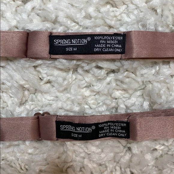 Boys Rose Gold Bow Tie Spring Notions Bowtie Pink - Picture 5 of 7